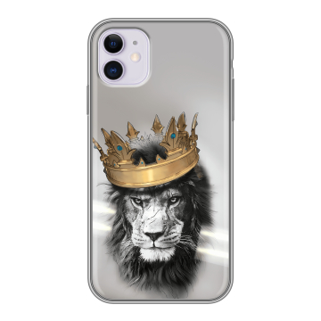 Силиконовый чехол на iPhone 11 с принтом Лев с короной Силиконовый чехол на iPhone 11 с принтом Лев с короной