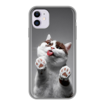 Силиконовый чехол на iPhone 11 с принтом Коты Силиконовый чехол на iPhone 11 с принтом Коты