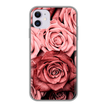 Силиконовый чехол на iPhone 11 с принтом Цветы розы Силиконовый чехол на iPhone 11 с принтом Цветы розы