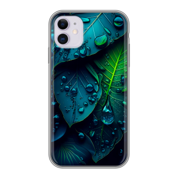 Силиконовый чехол на iPhone 11 с принтом Листья Силиконовый чехол на iPhone 11 с принтом Листья