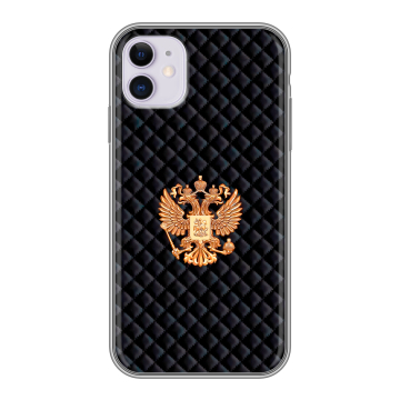 Силиконовый чехол на Iphone 11 с принтом Герб России принт Силиконовый чехол на Iphone 11 с принтом Герб России принт