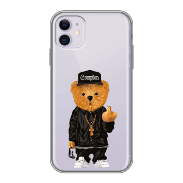 Силиконовый чехол на Iphone 11 с принтом Мишка Силиконовый чехол на Iphone 11 с принтом Мишка