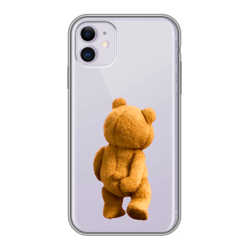 Силиконовый чехол на Iphone 11 с принтом Медведь Силиконовый чехол на Iphone 11 с принтом Медведь