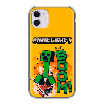 Силиконовый чехол на Iphone 11 с принтом Майнкрафт Minecraft Силиконовый чехол на Iphone 11 с принтом Майнкрафт Minecraft