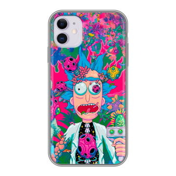Силиконовый чехол на Iphone 11 с принтом Рик и Морти Rick Morty Силиконовый чехол на Iphone 11 с принтом Рик и Морти Rick Morty