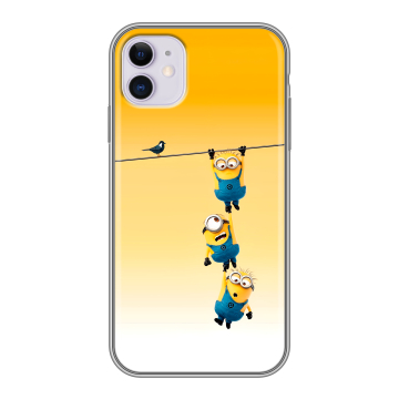 Силиконовый чехол на Iphone 11 с принтом Миньоны Силиконовый чехол на Iphone 11 с принтом Миньоны