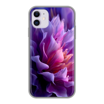 Силиконовый чехол на Iphone 11 с принтом женский цветы Силиконовый чехол на Iphone 11 с принтом женский цветы