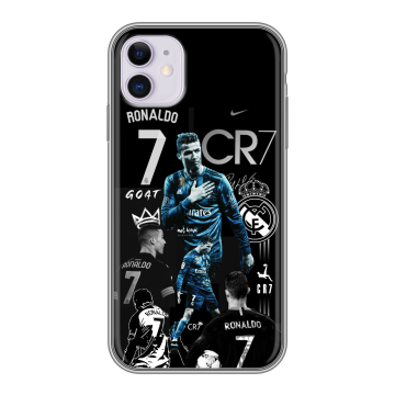 Силиконовый чехол на Iphone 11 с принтом Реал Роналдо Силиконовый чехол на Iphone 11 с принтом Реал Роналдо