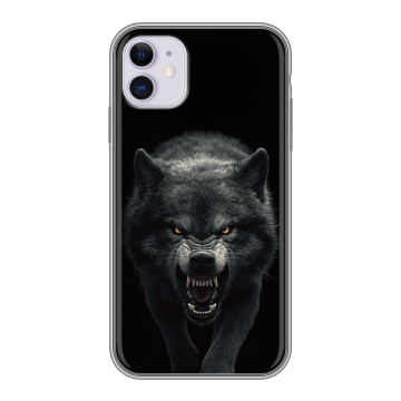 Силиконовый чехол на Iphone 11 с принтом Волк Силиконовый чехол на Iphone 11 с принтом Волк