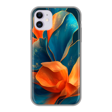 Силиконовый чехол на Iphone 11 с принтом Цветы