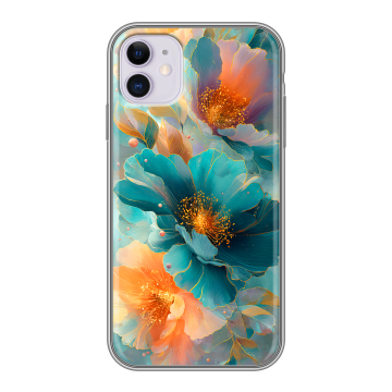 Силиконовый чехол на Iphone 11 с принтом Цветы