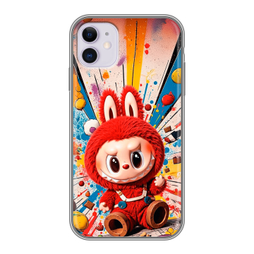 Силиконовый чехол на Iphone 11 с принтом Labubu Лабубу Силиконовый чехол на Iphone 11 с принтом Labubu Лабубу