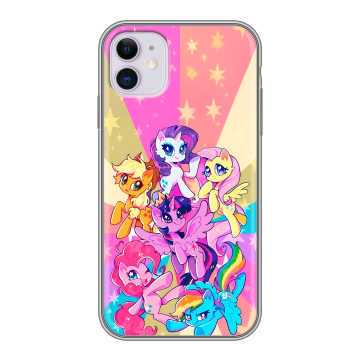 Силиконовый чехол на Iphone 11 с принтом My little pony Дружба чудо Силиконовый чехол на Iphone 11 с принтом My little pony Дружба чудо