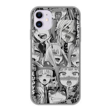 Силиконовый чехол на Iphone 11 с принтом Ahegao Ахегао Аниме
