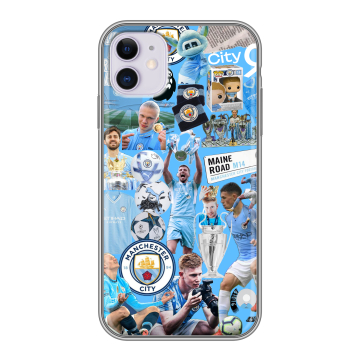Силиконовый чехол на Iphone 11 с принтом Man City Манчестер Сити