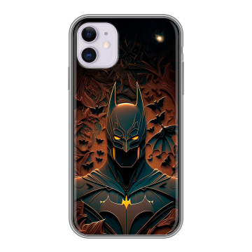 Силиконовый чехол на Iphone 11 с принтом Batman Бэтмен