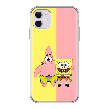 Силиконовый чехол на Iphone 11 с принтом Спанч боб Спанчбоб Силиконовый чехол на Iphone 11 с принтом Спанч боб Спанчбоб