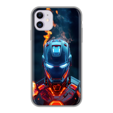 Силиконовый чехол на Iphone 11 с принтом IronMan Железный человек Силиконовый чехол на Iphone 11 с принтом IronMan Железный человек