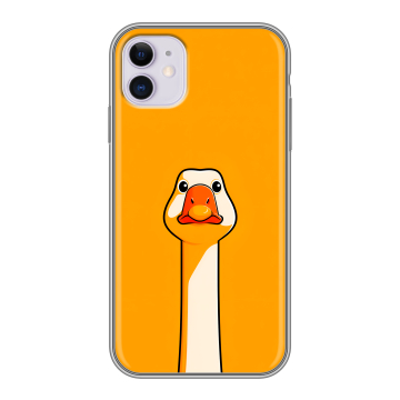 Силиконовый чехол на Iphone 11 с принтом Смешная утка