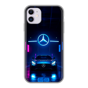 Силиконовый чехол на Iphone 11 с принтом Mercedes Мерседес Силиконовый чехол на Iphone 11 с принтом Mercedes Мерседес