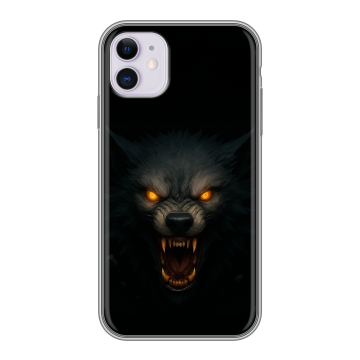 Силиконовый чехол на Iphone 11 с принтом Волк