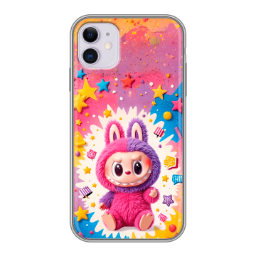 Силиконовый чехол на Iphone 11 с принтом Labubu Лабубу Силиконовый чехол на Iphone 11 с принтом Labubu Лабубу