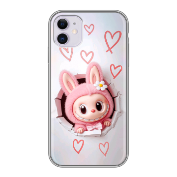 Силиконовый чехол на Iphone 11 с принтом Labubu Лабубу Силиконовый чехол на Iphone 11 с принтом Labubu Лабубу