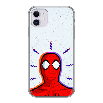 Силиконовый чехол на Iphone 11 с принтом Spiderman Человек паук