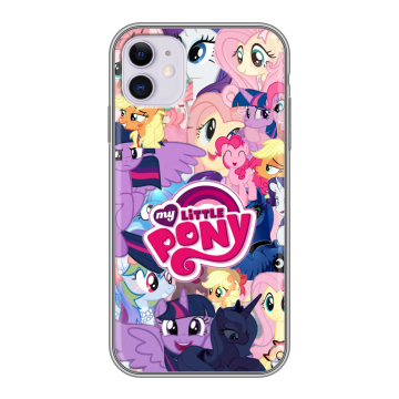 Силиконовый чехол на Iphone 11 с принтом My little pony Дружба чудо