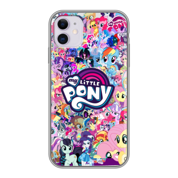 Силиконовый чехол на Iphone 11 с принтом My little pony Дружба чудо Силиконовый чехол на Iphone 11 с принтом My little pony Дружба чудо