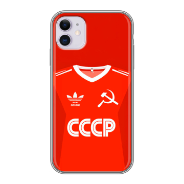 Силиконовый чехол на Iphone 11 с принтом Флаг Герб СССР