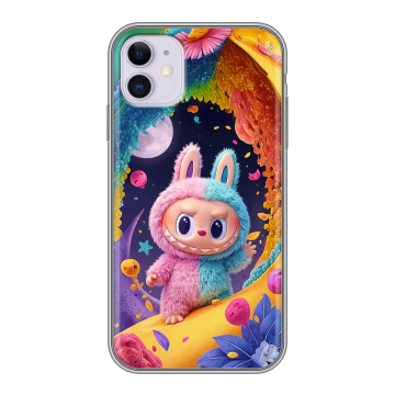 Силиконовый чехол на Iphone 11 с принтом Labubu Лабубу Силиконовый чехол на Iphone 11 с принтом Labubu Лабубу