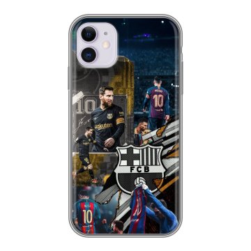Силиконовый чехол на Iphone 11 с принтом Messi Barcelona Силиконовый чехол на Iphone 11 с принтом Messi Barcelona