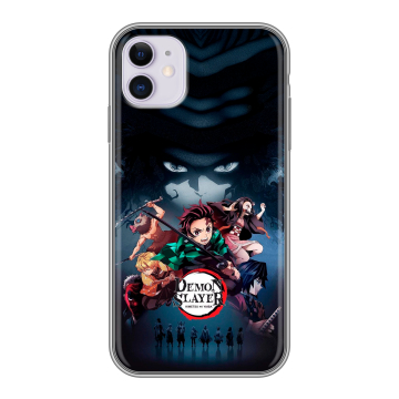 Силиконовый чехол на Iphone 11 с принтом Demon Slayer Клинок рассекающий демонов Силиконовый чехол на Iphone 11 с принтом Demon Slayer Клинок рассекающий демонов