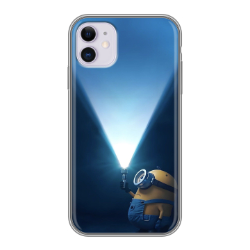 Силиконовый чехол на Iphone 11 с принтом Миньоны Силиконовый чехол на Iphone 11 с принтом Миньоны
