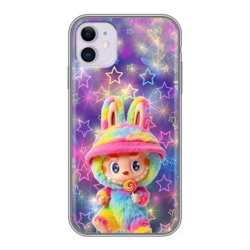 Силиконовый чехол на Iphone 11 с принтом Labubu Лабубу Силиконовый чехол на Iphone 11 с принтом Labubu Лабубу