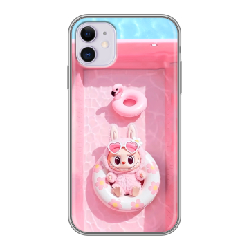 Силиконовый чехол на Iphone 11 с принтом Labubu Лабубу Силиконовый чехол на Iphone 11 с принтом Labubu Лабубу