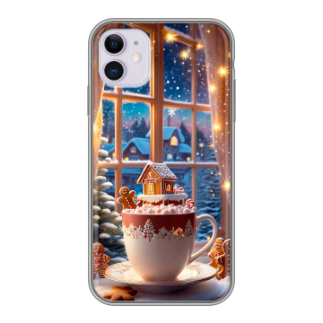 Силиконовый чехол на Iphone 11 с принтом Новый год