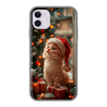 Силиконовый чехол на Iphone 11 с принтом Новый год