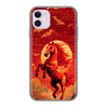 Силиконовый чехол на Iphone 11 с принтом Новый год