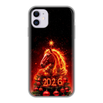 Силиконовый чехол на Iphone 11 с принтом Новый год