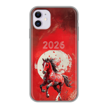 Силиконовый чехол на Iphone 11 с принтом Новый год