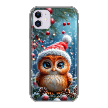 Силиконовый чехол на Iphone 11 с принтом Новый год Силиконовый чехол на Iphone 11 с принтом Новый год