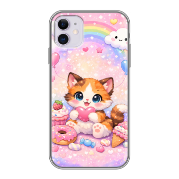 Силиконовый чехол на Iphone 11 с принтом для девочек Силиконовый чехол на Iphone 11 с принтом для девочек