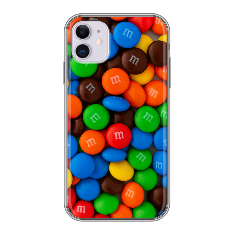 Силиконовый чехол на iPhone 11 с принтом Конфеты Силиконовый чехол на iPhone 11 с принтом Конфеты