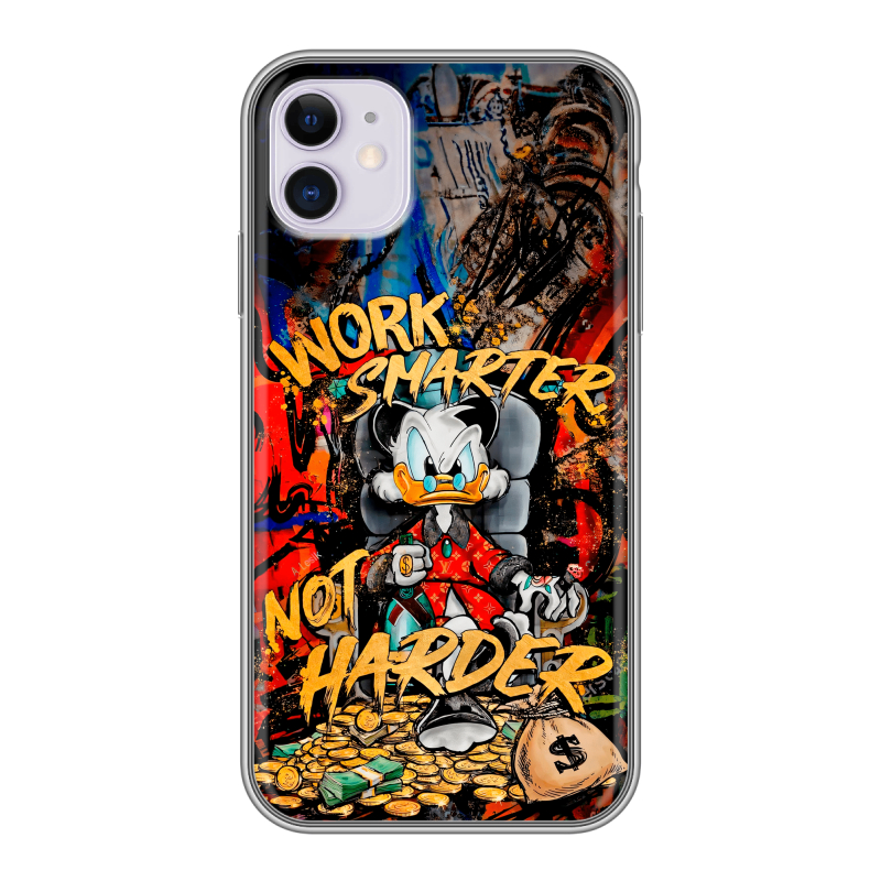 Силиконовый чехол на Iphone 11 с принтом Дональд Дак Деньги Силиконовый чехол на Iphone 11 с принтом Дональд Дак Деньги
