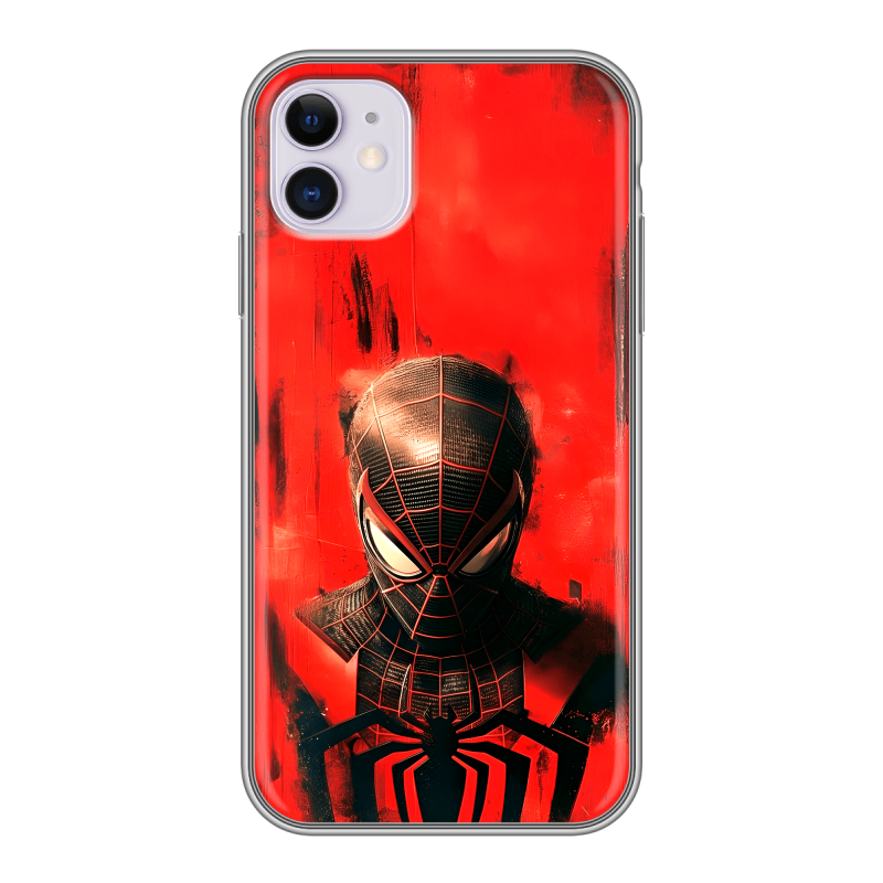 Силиконовый чехол на Iphone 11 с принтом человек паук spiderman Силиконовый чехол на Iphone 11 с принтом человек паук spiderman