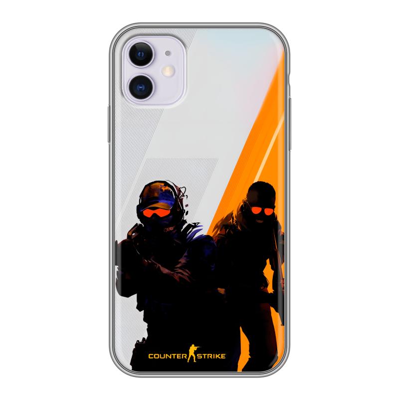 Силиконовый чехол на Iphone 11 с принтом Контер страйк Counter strike Силиконовый чехол на Iphone 11 с принтом Контер страйк Counter strike