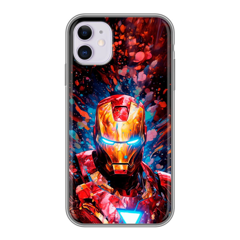 Силиконовый чехол на Iphone 11 с принтом Железный человек Ironman Силиконовый чехол на Iphone 11 с принтом Железный человек Ironman