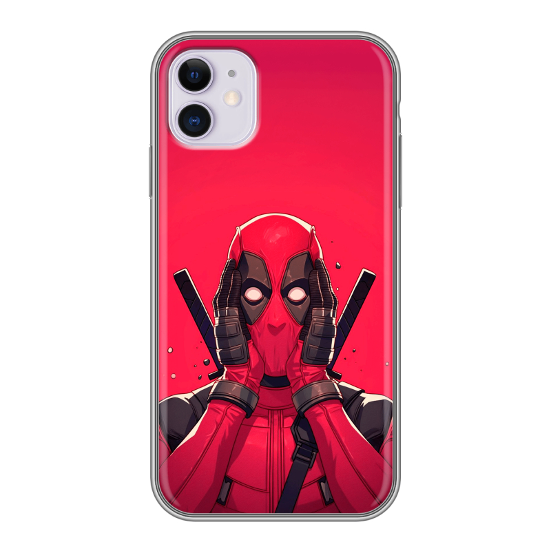 Силиконовый противоударный чехол на Iphone 11 с принтом Дедпул Deadpool Силиконовый противоударный чехол на Iphone 11 с принтом Дедпул Deadpool